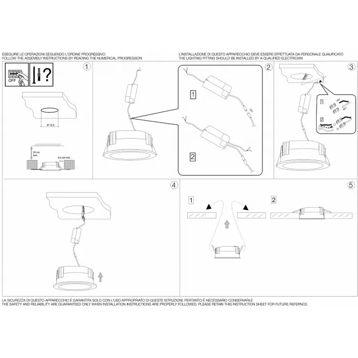 Встраиваемый светильник Ideal Lux Basic Accent BASIC ACCENT 20W 3000K Цвет арматуры белый от ImperiumLoft