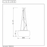 Подвесной светильник Lucide Pearl 70463/05/11 Цвет плафонов неокрашенный Цвет арматуры хром от ImperiumLoft