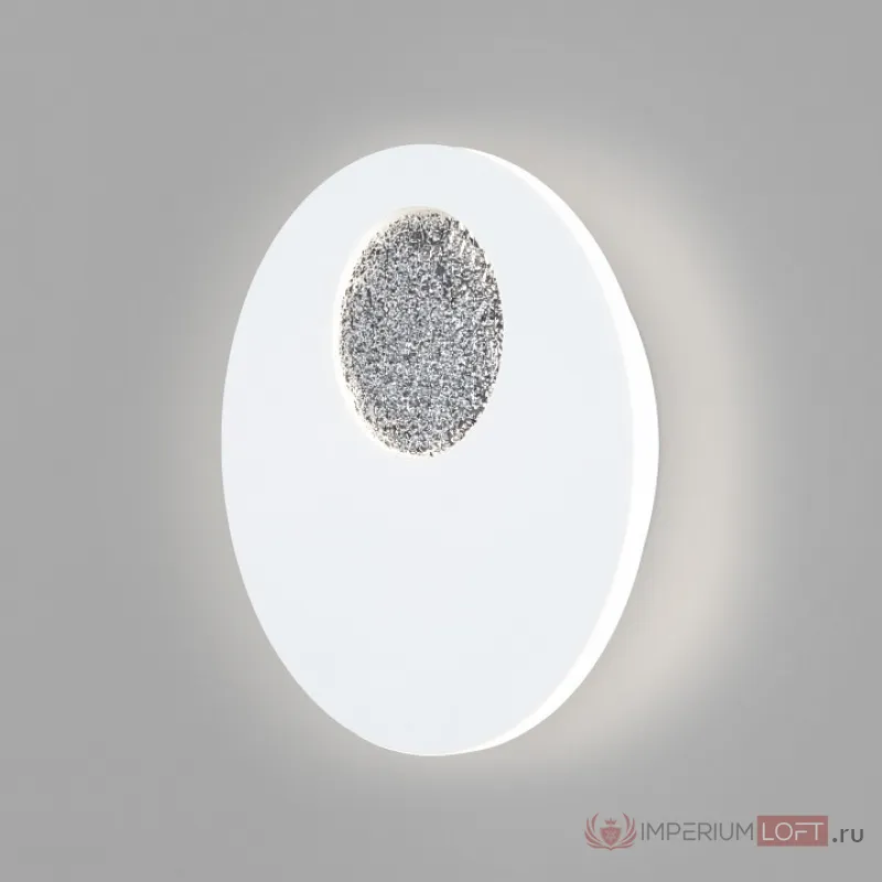 Накладной светильник Eurosvet Areola 40150/1 LED белый/хром Цвет арматуры белый Цвет плафонов хром от ImperiumLoft