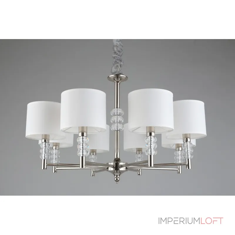 Подвесная люстра Aployt Franula APL.724.03.08 Цвет арматуры никель Цвет плафонов белый от ImperiumLoft