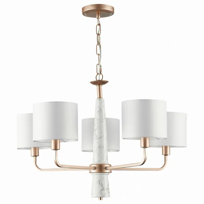 Подвесная люстра ST-Luce Vellino SL1163.203.05 Цвет плафонов белый Цвет арматуры латунь от ImperiumLoft