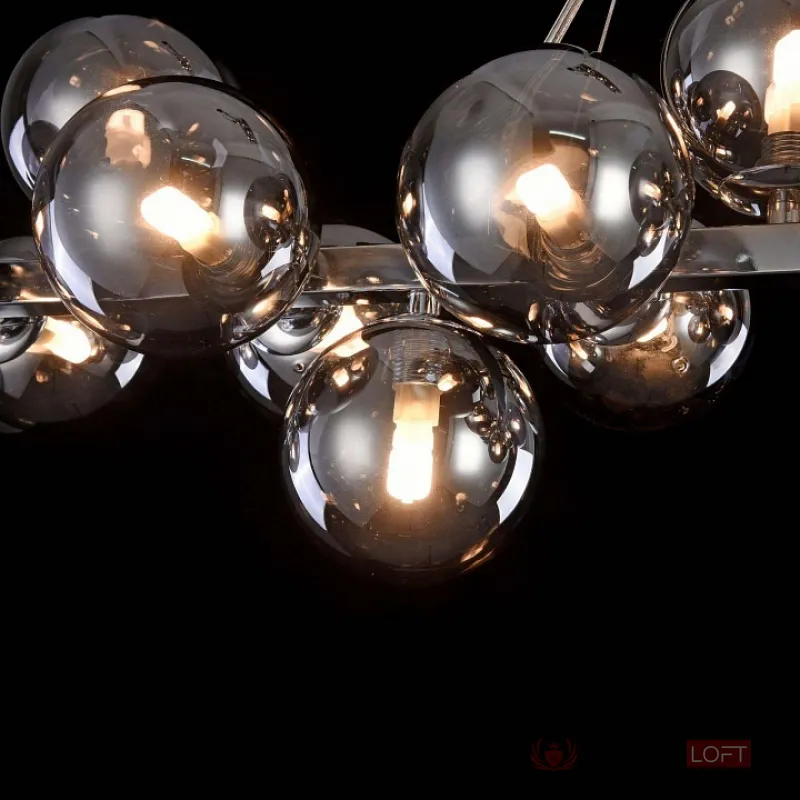 Подвесная люстра Maytoni Dallas MOD547PL-25CH Цвет арматуры хром Цвет плафонов серый от ImperiumLoft