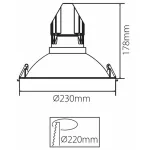 Рамка на 1 светильник Deko-Light 930090 Цвет арматуры белый от ImperiumLoft