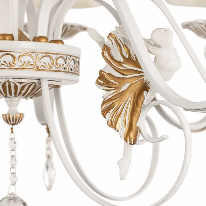 Подвесная люстра Maytoni Elina ARM222-08-G Цвет арматуры золото Цвет плафонов белый от ImperiumLoft
