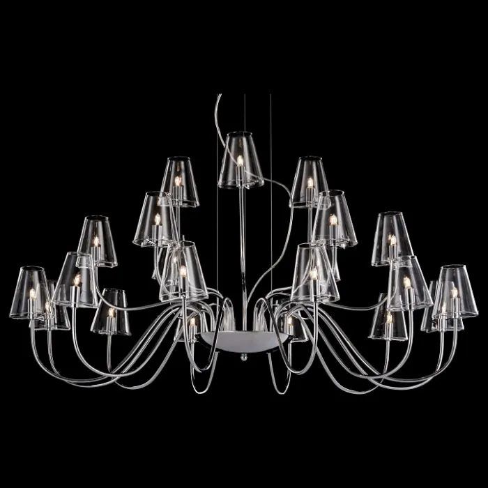 Подвесная люстра Lightstar Diafano 758214 Цвет арматуры хром Цвет плафонов прозрачный от ImperiumLoft