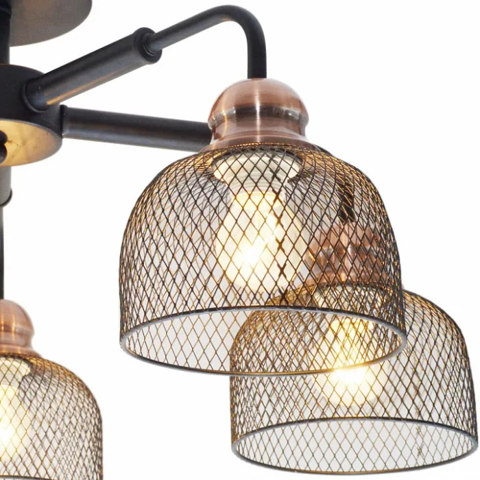Люстра на штанге TopLight Griselda TL1158-5D Цвет арматуры медь Цвет плафонов медь от ImperiumLoft