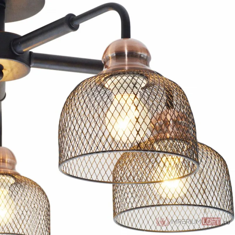 Люстра на штанге TopLight Griselda TL1158-5D Цвет арматуры медь Цвет плафонов медь от ImperiumLoft