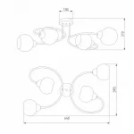 Потолочная люстра 30136/4 Потолочная люстра 30136/4