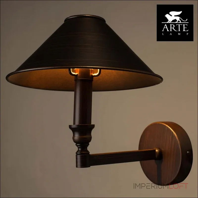 Бра Arte Lamp Giordano A2398AP-1BA Цвет арматуры черный Цвет плафонов черный Бра Arte Lamp Giordano A2398AP-1BA Цвет арматуры черный Цвет плафонов черный