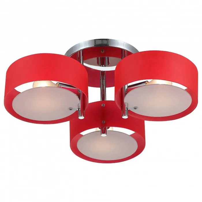 Потолочная люстра ST-Luce Foresta SL483.602.03 Цвет арматуры хром Цвет плафонов розовый от ImperiumLoft