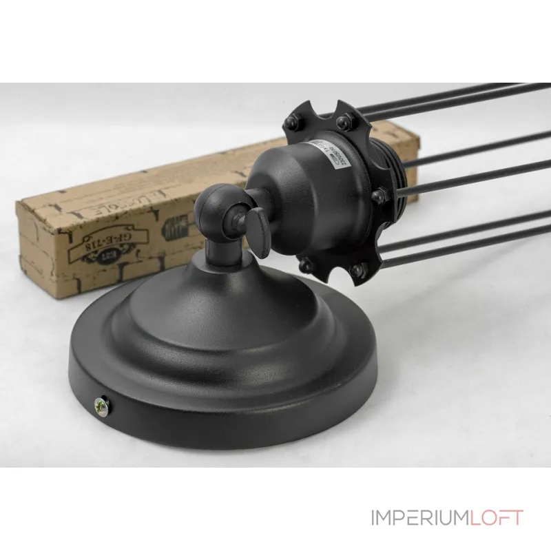 Бра Lussole Irondequoit LSP-9108 Цвет арматуры черный от ImperiumLoft Бра Lussole Irondequoit LSP-9108 Цвет арматуры черный от ImperiumLoft