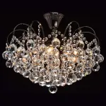 Люстра на штанге MW-Light Жемчуг 1 232016306 Цвет арматуры хром Цвет плафонов прозрачный от ImperiumLoft
