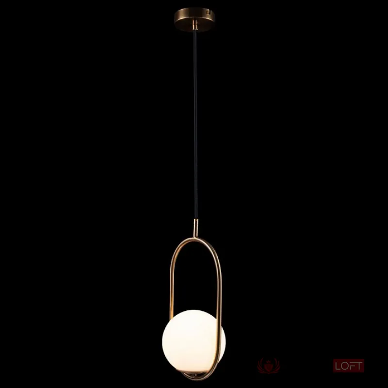 Подвесной светильник Loft it Glob LOFT2595-A Цвет плафонов белый Цвет арматуры медь от ImperiumLoft