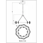 Подвесная люстра Wertmark Pamela WE160.27.303