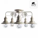 Потолочная люстра Arte Lamp Sailor A4524PL-5WG Цвет арматуры золото Цвет плафонов прозрачный от ImperiumLoft