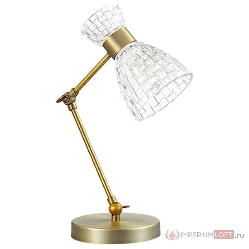 Настольная лампа декоративная Lumion Jackie 3704/1T Цвет арматуры бронза Цвет плафонов прозрачный от ImperiumLoft