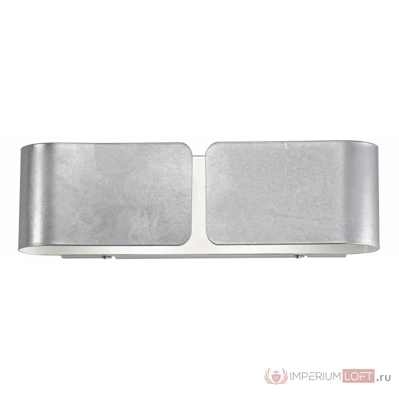Накладной светильник Ideal Lux Clip CLIP AP2 SMALL ARGENTO Цвет арматуры серебро Цвет плафонов серебро от ImperiumLoft