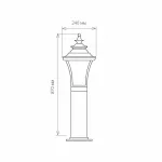 Наземный низкий светильник Elektrostandard Libra a031913 Цвет плафонов желтый Цвет арматуры черный от ImperiumLoft