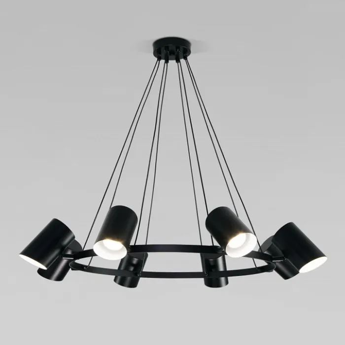 Подвесная люстра Eurosvet Splay 70147/8 черный от ImperiumLoft