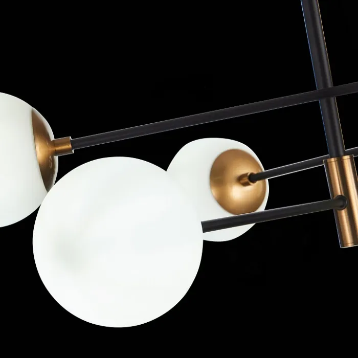 Потолочная люстра ST-Luce Limano SL1203.402.06 Цвет плафонов белый Цвет арматуры бронза от ImperiumLoft