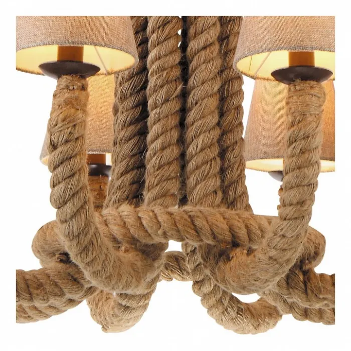 Подвесная люстра Arte Lamp Corda A8958LM-8BR Цвет арматуры коричневый Цвет плафонов коричневый от ImperiumLoft