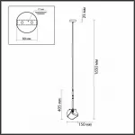 Подвесной светильник Odeon Light Stono 4789/1 Цвет плафонов прозрачный Цвет арматуры золото от ImperiumLoft