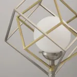 Настольная лампа декоративная MW-Light Призма 1 726030401 Цвет арматуры никель Цвет плафонов бронза от ImperiumLoft