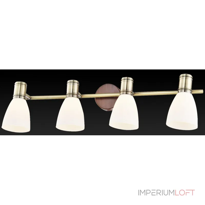 Спот TopLight Sharyl TL3720Y-04BB Цвет арматуры бронза Цвет плафонов белый