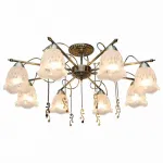 Потолочная люстра TopLight Delia TL1195X-08AB Цвет арматуры бронза Цвет плафонов прозрачный от ImperiumLoft