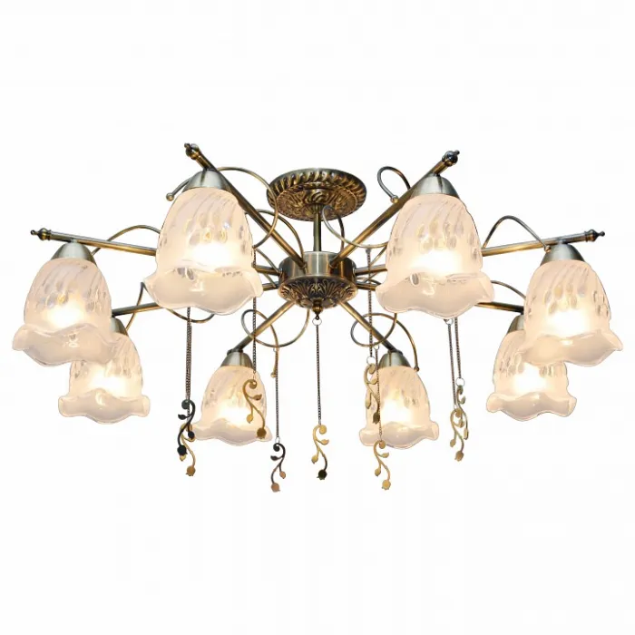 Потолочная люстра TopLight Delia TL1195X-08AB Цвет арматуры бронза Цвет плафонов прозрачный от ImperiumLoft