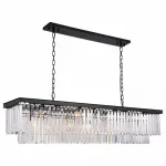 Подвесной светильник DeLight Collection 1920s Odeon KR0387P-12C/P black/clear Цвет арматуры черный Цвет плафонов прозрачный от ImperiumLoft