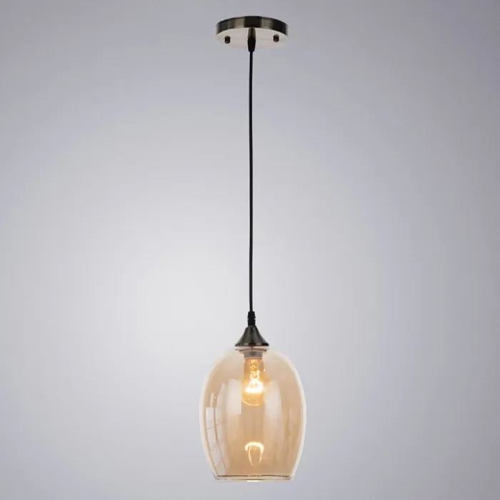 Подвесной светильник Arte Lamp Propus A4344SP-1AB Цвет арматуры Коричневый Цвет плафонов Желтый от ImperiumLoft