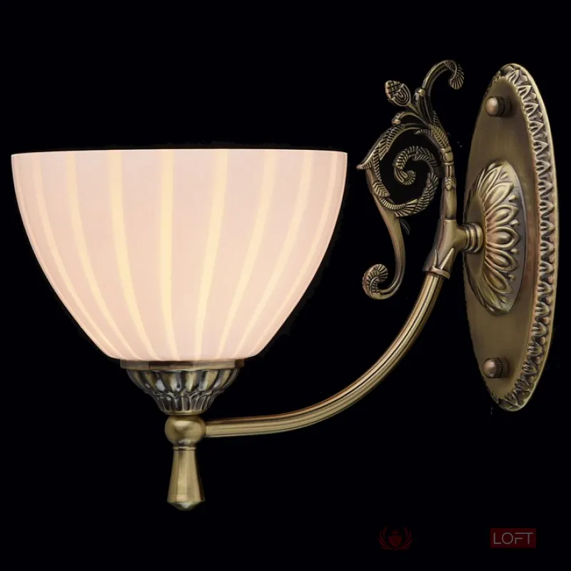 Бра MW-Light Ариадна 15 450025201 Цвет арматуры бронза Цвет плафонов белый от ImperiumLoft