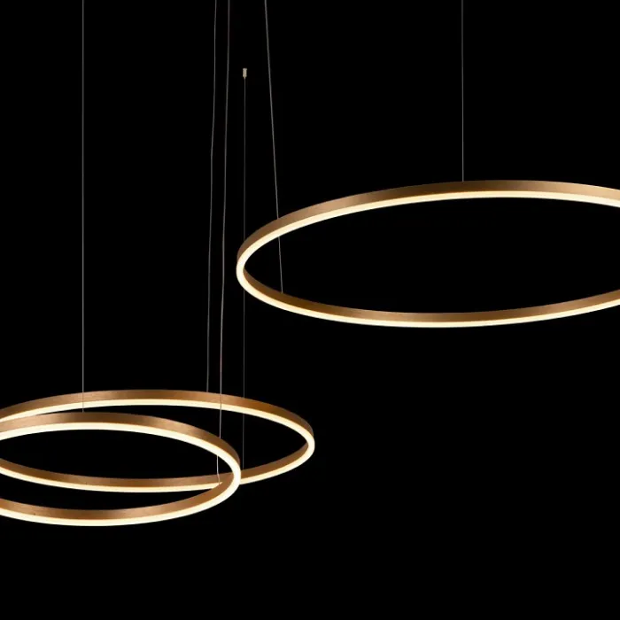 Подвесной светильник Loft it Ring 10017/3L Цвет арматуры золото Цвет плафонов золото от ImperiumLoft