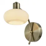 Бра Arte Lamp Latona A7556AP-1AB Цвет арматуры бронза Цвет плафонов белый
