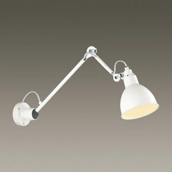 Бра Odeon Light Arta 4126/1WD Цвет арматуры белый Цвет плафонов белый от ImperiumLoft
