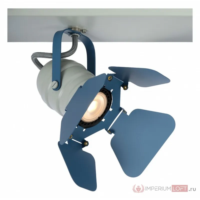 Спот Lucide Picto 17997/03/35 Цвет плафонов синий Цвет арматуры серый от ImperiumLoft