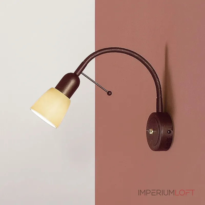Бра Citilux Ронда CL506314 Цвет арматуры коричневый Цвет плафонов кремовый от ImperiumLoft