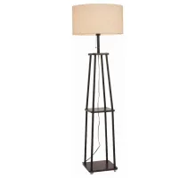 Торшеры с полкой ST-Luce Menola SLE302.405.01 Цвет арматуры коричневый Цвет плафонов кремовый
