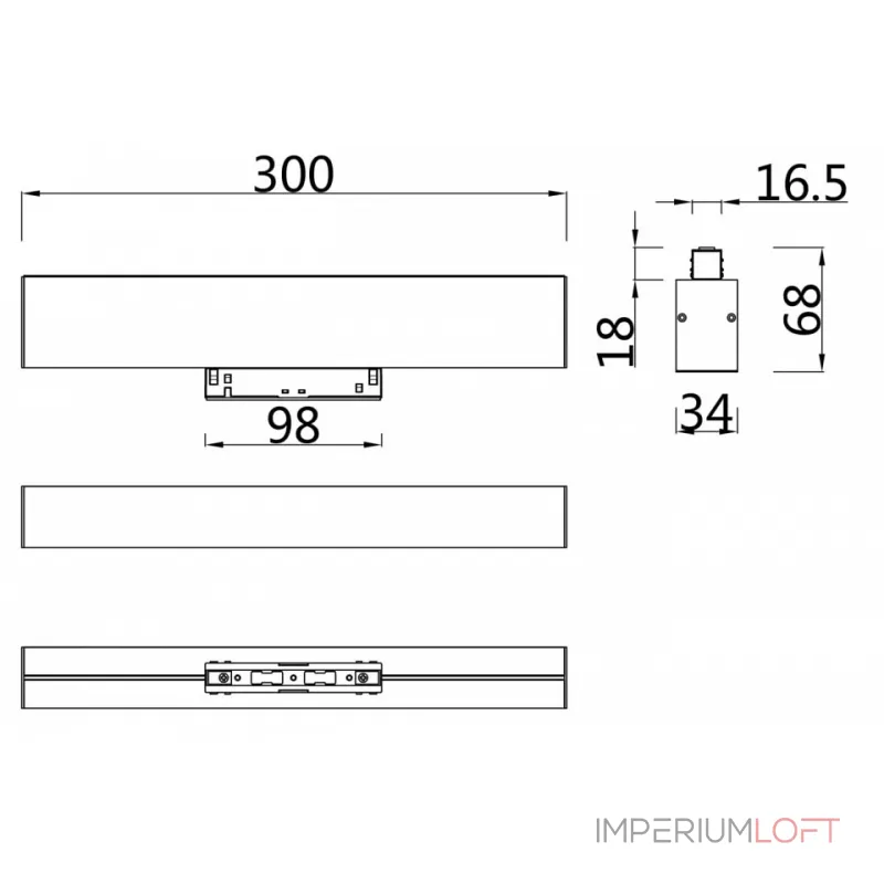 Накладной светильник Maytoni Basis TR012-2-12W4K-W