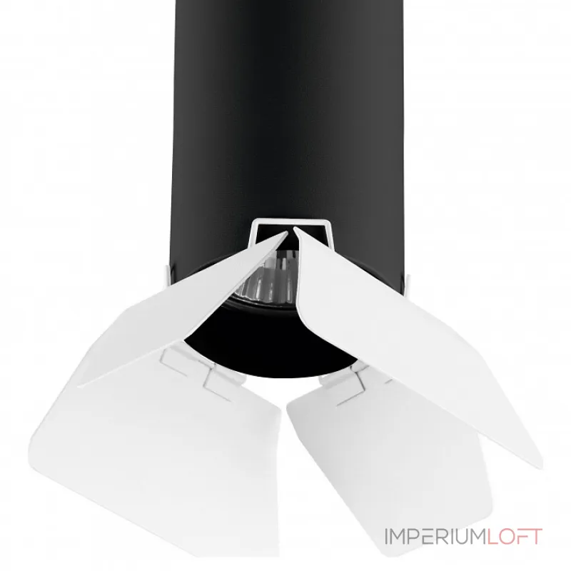 Накладной светильник Lightstar Rullo 3 R487436 Цвет плафонов черно-белый