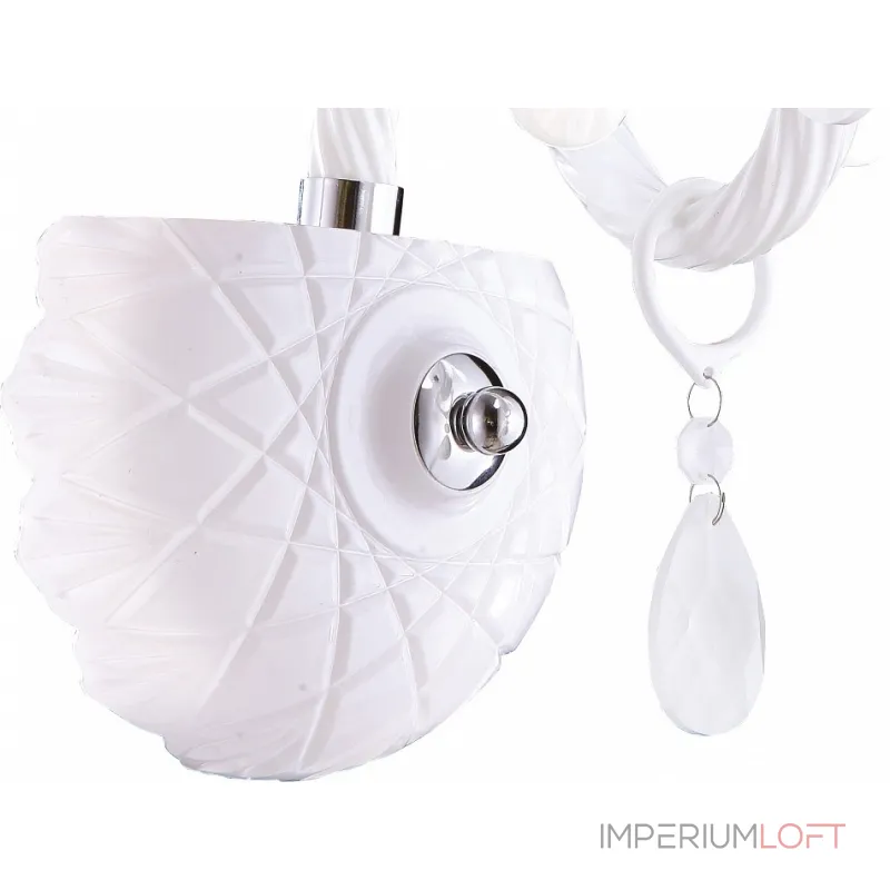 Бра Arte Lamp Teatro A3964AP-1WH Цвет арматуры хром Цвет плафонов белый