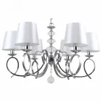 Подвесная люстра Stilfort Zafira 1043/09/06P Цвет арматуры хром Цвет плафонов белый от ImperiumLoft