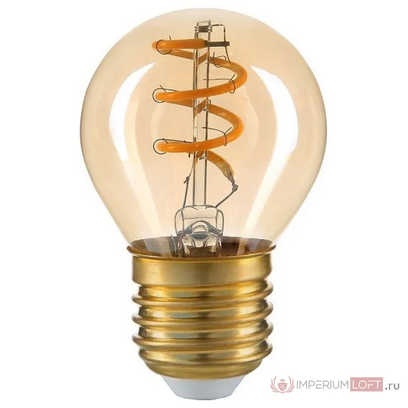 Лампа светодиодная Hiper Vintage Filament Flexible Globe E27 6Вт 2400K HL-2219 от ImperiumLoft