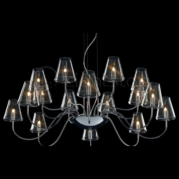 Подвесная люстра Lightstar Diafano 758164 Цвет арматуры хром Цвет плафонов прозрачный от ImperiumLoft