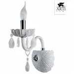 Бра Arte Lamp Teatro A3964AP-1WH Цвет арматуры хром Цвет плафонов белый