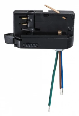 Переходник для трека Lightstar Barra 594007 Цвет арматуры черный Цвет плафонов прозрачный