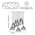 Подвесной светильник Lightstar Agola 810223 Цвет арматуры хром Цвет плафонов янтарный от ImperiumLoft