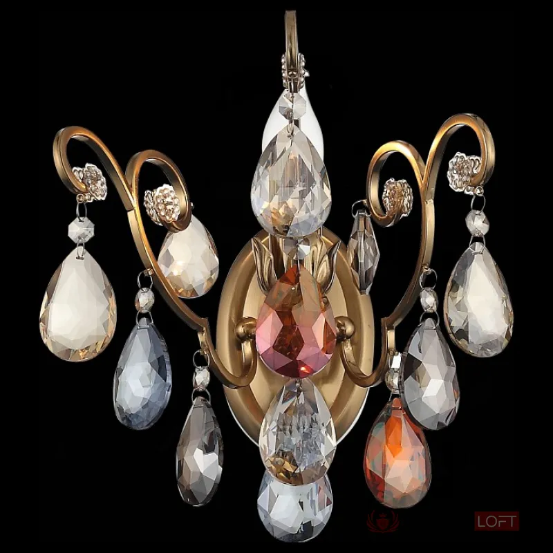 Бра ST-Luce Vianeta SL421.301.01 Цвет арматуры бронза Цвет плафонов разноцветный от ImperiumLoft