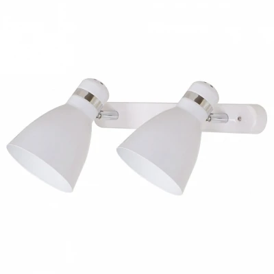 Спот Arte Lamp Mercoled A5049AP-2WH Цвет арматуры хром Цвет плафонов белый